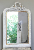 french antique louis xvi crested mirror